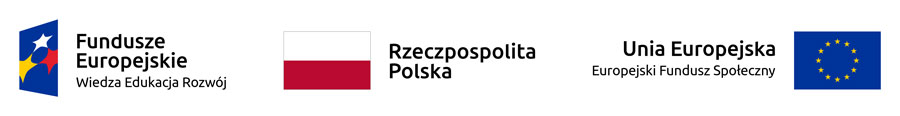 logotypy Funduszy Europejskich oraz flagi Polski i Unii Europejskiej